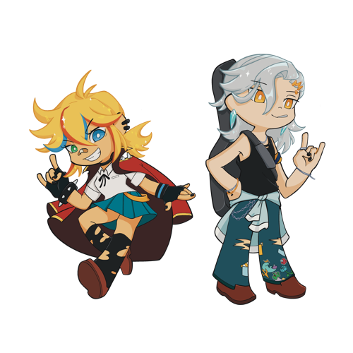 AnimeFest 2024 Hina and Kai Chibi